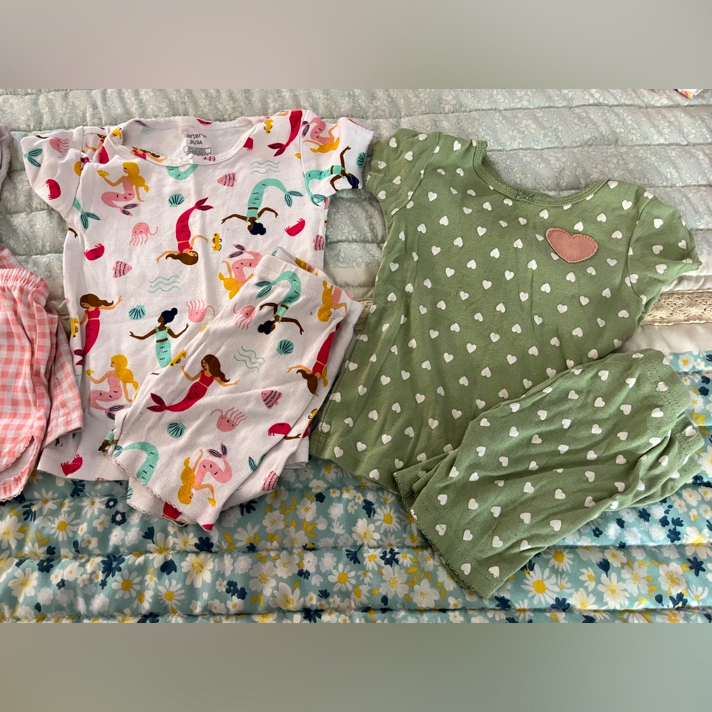 Carters/Old Navy 3T 8pc Pajama Bundle